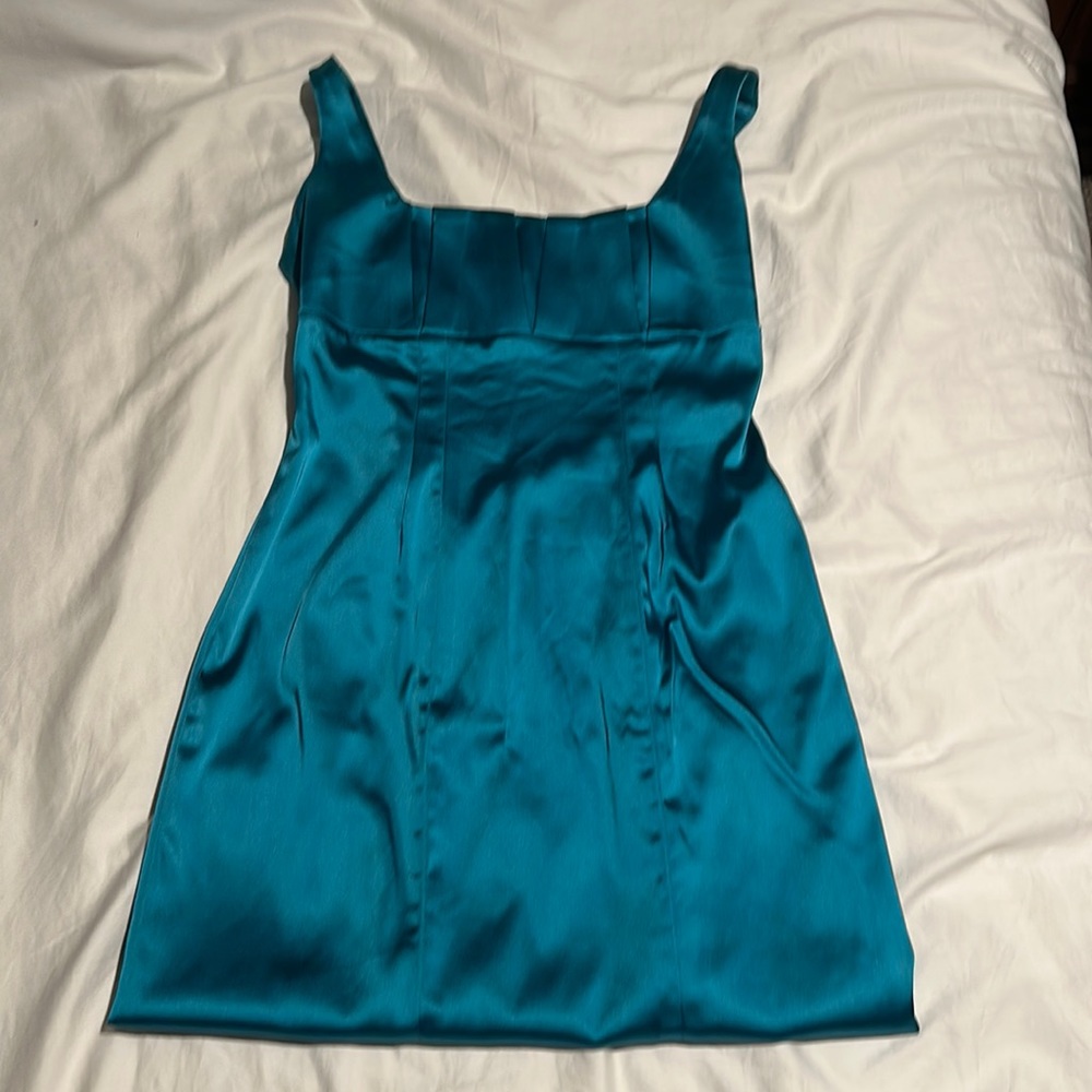 Turquoise Calvin Klein dress